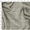 thumbnail image 4 of Soimoi Satin Silk Fabric Leaves & Berries Fruits Print Fabric by The Yard 42 Inch Wide, 4 of 5