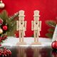 thumbnail image 1 of Beige Wooden Nutcracker for Decoration 2Pcs DIY Blank Craft Figurine, 1 of 4