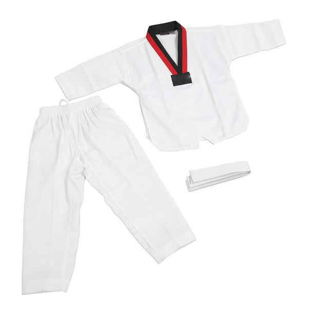 Uniforme De Taekwondo Para Niños Con Cinturón, Poliéster Y Algodón, Transpirable, Suave, Flexible, Ligero, Uniforme Para Niños Y Niñas, Entrenamiento De Artes Marciales