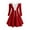 Red, variant on Jacenvly Christmas Dresses for Women Long Sleeve Christmas Plain Boat Neck Women Christmas Dresses Fashion Elegant Above The Knee Drawstring Skirts