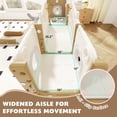 thumbnail image 3 of XJD 12 in 1 Toddler Slide and Swing Set - Baby Slide for Toddlers 1-3, Indoor Outdoor Toddler Playset Playground, Coffee, 3 of 15