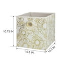 thumbnail image 6 of Mainstays Collapsible Fabric Cube Storage Bin, Gold Metallic, 6 of 6
