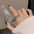 thumbnail image 4 of Adjustable Sterling Silver Deer Ring With Design, 4 of 6