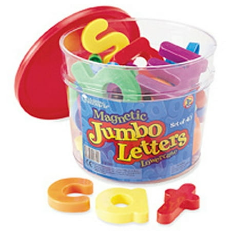 Non Magnetic Letter - Learning Resources Jumbo Lowercase Magnetic Letters, Set of 40