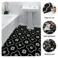 thumbnail image 3 of Lxcreat Peel and Stick Floor Tile 12" x 12" 10Pcs Black Flower Vinyl Flooring, Self Adhesive Easy to Install Floor Tile for Update Bathroom, Kitchen, Laundry Room, 3 of 7