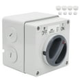 thumbnail image 1 of Enchufe de interruptor a prueba de agua para exteriores, indicadores de botones de aislamiento a prueba de polvo, giratorios, 250V (1P 20A) VoborMX herramienta, 1 of 8