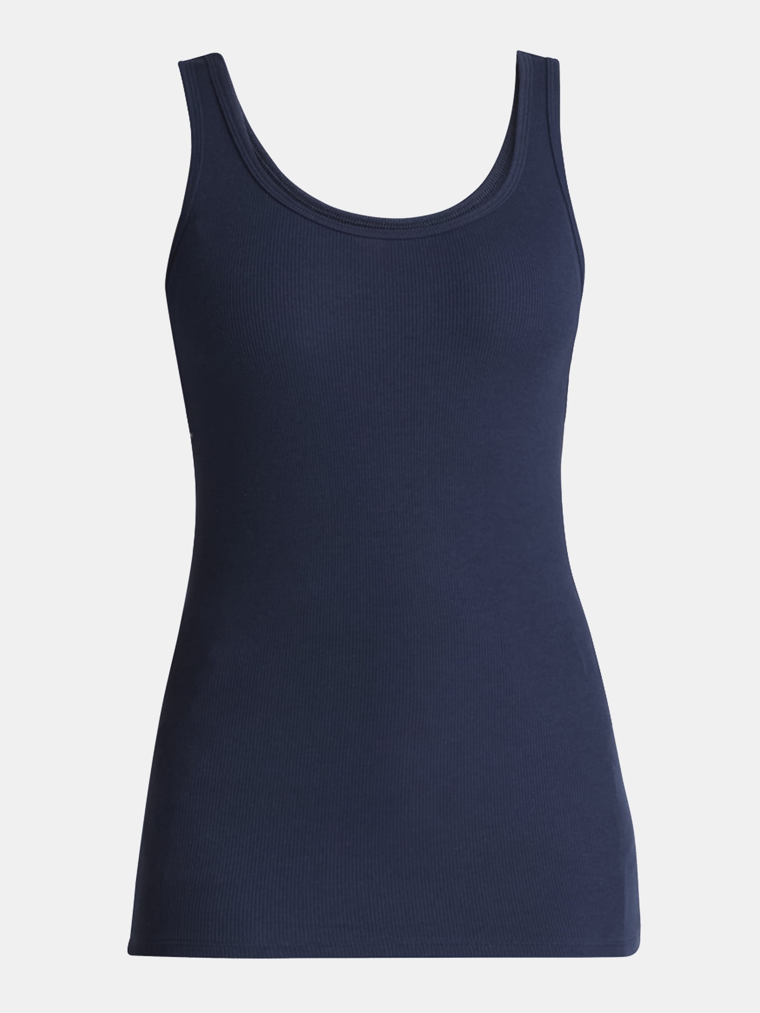 Time and Tru Women's Ribbed Tank Top, Sizes XS-XXXL
