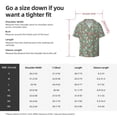 thumbnail image 5 of Balery Retro Hippie Groovy Mushroom Camisa Casual de Manga Corta con Botones para Hombre, Texturizada, Estilo Cubano, para Playa, Verano-Small, 5 of 5