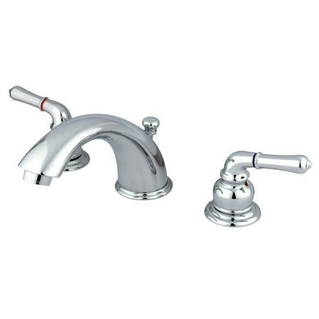 Kingston Brass KB961B Robinet de Lavabo à Large Diffusion avec Poignée en Laiton et Métal Chromé