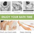 thumbnail image 3 of Loofah Back Scrubber for Shower, Loofah on a Stick with Natural Loofah Sponge Exfoliating Body Sponge Scrubber 2 Pack, 3 of 4