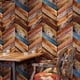 thumbnail image 5 of Pared hogar moderno pelado y raya pegajosa textura de madera impreso papel tapiz plano autoadhesivo dormitorio, 5 of 6