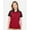 Sport Red/ Black, variant on Team 365 TT21CW Women's Command Snag-Protection Colorblock Polo-Sport Graphite/ Black-S