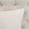 thumbnail image 3 of Home Soft Things Decorative Throw Pillow Covers, Soft Velvety Modern Double-Sided Designs, Pillow Inserts Not Included, Set of 4, 20x20 inch, Ivory, 3 of 5