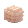 thumbnail image 1 of Velas perfumadas pequeñas hechas a mano velas de burbujas geométricas que se queman durante mucho tiempo para la decoración de la cena del hogar Beige, 1 of 3