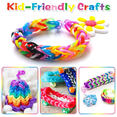 thumbnail image 3 of Kit de recambio de bandas de telar de goma coloridas, regalo de bricolaje para niñas y niños y manualidades para hacer pulseras para niños y campamentos Zhivalor  BST3021899-2, 3 of 6