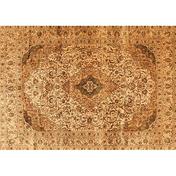 Ahgly Company Indoor Rectangle Persian Orange Traditional Area Rugs, 2' x 5'