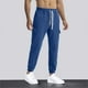 thumbnail image 5 of Pantalones largos para hombre, lisos, informales, con cintura elástica y bolsillos, deportivos, 5 of 8