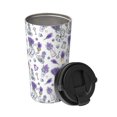 thumbnail image 2 of Hirioo Lavender Bicycle for Coffee Travel Mug Insulated Coffee Mug with Lid, 2 of 8