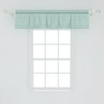 thumbnail image 2 of Ambesonne Polka Dot Valance Pack of 2, Hand-Drawn Retro Circle, 54"X12", Pale Seafoam and White, 2 of 4