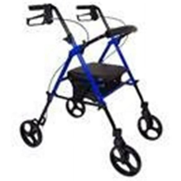 ProBasics RLAA8BL Probasics Height Adjustable Rollator with 8 in. Wheels, Blue