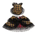thumbnail image 2 of Ropa De Princesa Gorro Para Perro Regalos De Ocasión Cumpleaños De Decor L amarillo azul jinwen Traje de la princesa del animal doméstico, 2 of 8