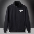 thumbnail image 2 of Sudadera con capucha para hombre, ropa masculina, sudadera con cremallera completa, jersey negro, talla grande, estética, invierno, años 90, algodón, nueva, Y2k, holgada, sin capucha, 2 of 5