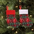 thumbnail image 5 of Mini Christmas Stockings, 12 Pack Small Buffalo Plaid Stocking Snowflake Red Green Stockings Bulk for Christmas Tree Ornament Decorations Gift Holder(9 Inches), 5 of 7