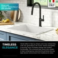 thumbnail image 4 of Kraus Turino 24 inch Drop-In Undermount Fireclay Single Bowl Kitchen Sink with Thick Mounting Deck in Gloss White, 4 of 14