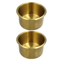 2pcs Metal Cup Holder Insert for Yacht Rv Car Multi Functional Sofa and Vehicle Drink Organizer