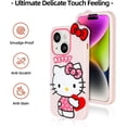 thumbnail image 4 of for iPhone 17 Pro Max 6 6s 7 8 Plus XR Xs Max 11 12 13 14 15 16 Plus Case for Samsung Galaxy A16 A15 A14 Cute Funny Cartoon Kawaii Hello Kitty Phone Case 3D Character Soft Silicone Pink Cover Case, 4 of 6