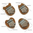 thumbnail image 3 of Mini 8 Key Thumb Piano Portable 8 tone Thumb Piano Musical Instrument Toy Creative Holiday Gift Options Music Accessories, 3 of 8