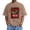 Khaki, variant on Men’s Oversized Graphic T-Shirt, Vintage Washed Cotton Tee, Short Sleeve Loose Fit Casual Top