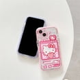 thumbnail image 4 of Funda de teléfono de Hello Kitty para niñas, carcasa de dibujos animados transparente, rosa, creativa, Kawaii, para IPhone 11, 12, 13 Pro Max, X, Xsmax, Xr, 4 of 4