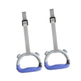 thumbnail image 4 of harper Fitness Rings Gymnastic Durable PP Material Adjustable Straps Bodyweight Workout Gray Blue 1m, 4 of 10