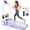 Purple, variant on Einhomn 3.5HP Foldable Treadmill with 15% Incline, 350lbs Capacity Under Desk Walking Pad, LED Display