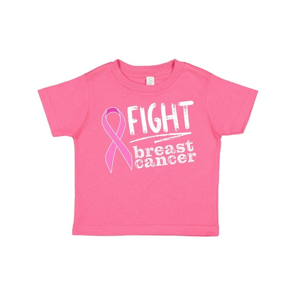 Inktastic Fight Breast Cancer Pink Ribbon Boys or Girls Toddler T-Shirt
