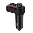 thumbnail image 2 of Edgergery USB In-Car Adapter Wireless Bluetooth Kit QC3.1 Fast USB Charger Hands FM Bluetooth Transmitter, 2 of 5
