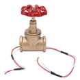thumbnail image 1 of Interruptor de lámpara Steampunk LHCER Interruptor de luz industrial 12V/120V con válvula roja, 1 of 8