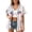 White, variant on Women's Tops T Shirts Independence Day Graphic Withflag Baseball Lightweight Holidays Boho Shirts