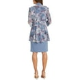 thumbnail image 2 of R&M Richards Womens Petites Printed Above Knee Dress Suit, 2 of 2