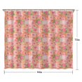 thumbnail image 5 of Pioneer Flower Floral Print Pattern Shower Curtain 84"x72", Bathroom Decorative Shower Curtain Set with 12 Hooks, Waterproof Washable, 5 of 6
