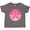 Charcoal Grey, variant on Inktastic Breast Cancer Pink Ribbon Retro Girls Toddler T-Shirt