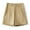 Khaki, variant on MIXUE Shorts For Women Summer Solid Color High Waist A Line Wide Leg Casual Fashion Shorts Beachwear,White,XL