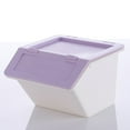 thumbnail image 3 of Desktop Plastic Storage Box Stationery Holder School Office Supplies Storage Box with Cover, 3 of 7