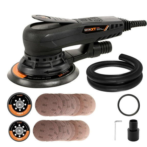 MAXXT Pro Brushless 5mm Random Orbital Sander | 5"/6" Dust-Free Pads for Wood & Panel Finishing