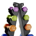 thumbnail image 6 of HolaHatha 146 lb Neoprene Dumbbell Full Body Weight Set with Storage Rack, 6 of 10