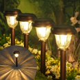 thumbnail image 1 of Luces solares DERAYSION, paquete de 6 unidades, acero inoxidable y vidrio IP65, 1 of 7