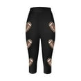 thumbnail image 3 of MKLEKYY Leggings deportivos con estampado de rugby de moda informal para mujer, pantalones de yoga, leggings capri, 3 of 3