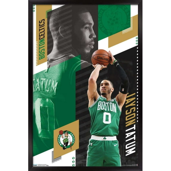 NBA Boston Celtics - Jayson Tatum 19 Wall Poster, 22.375" x 34" Framed