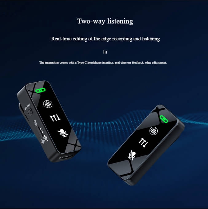 Eclytyku Wireless Dual Lapel Mic – Instant Pairing, Clear Audio & 7-Hour Battery for Vlogs & Interviews